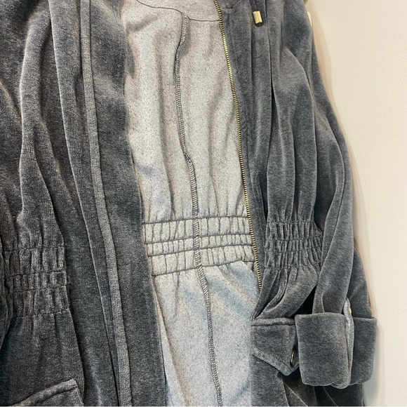 Charter Club Jacket Women  Full Zip Pockets Long Sleeve Gray large - Picture 8 of 12